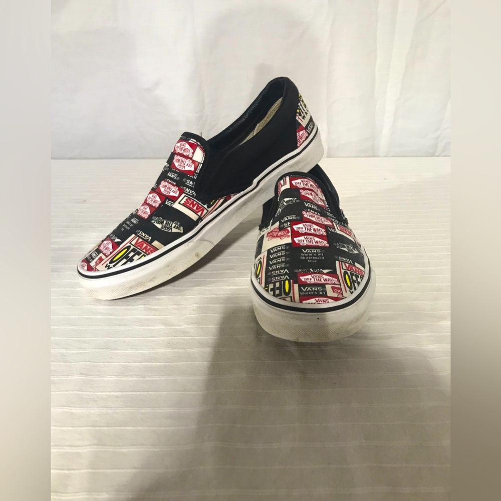 Vans “Label Mix” Slip On Skate Shoes Sz 8.5